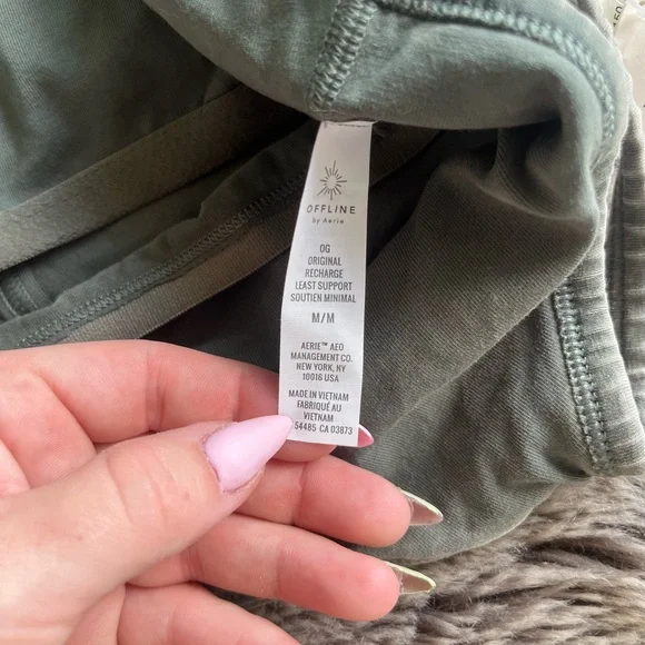 Gray Strappy Aerie Tank Top - Picture 6 of 7